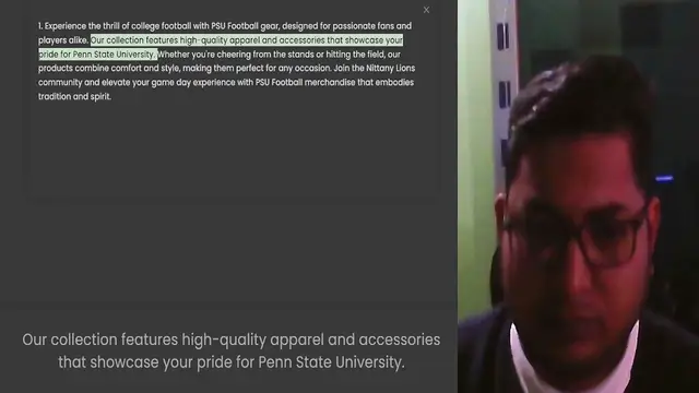 Video thumbnail for 1. Experience the thrill of college football with PSU Football gear, designed for passionate fans and players alike. Our collection features high-quality apparel and accessories that showcase your pride for Penn State University. Whether