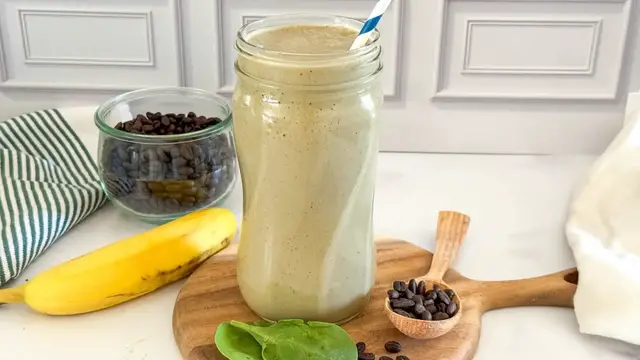 Video thumbnail for This Plant Protein Coffee Smoothie Recipe Starts Your Morning Right