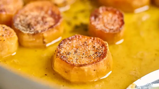 Video thumbnail for Buttery Melting Sweet Potatoes Recipe