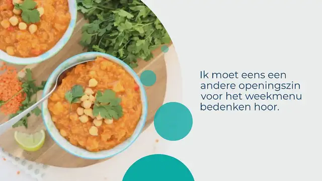 Video thumbnail for Weekmenu #106 makkelijke maaltijden