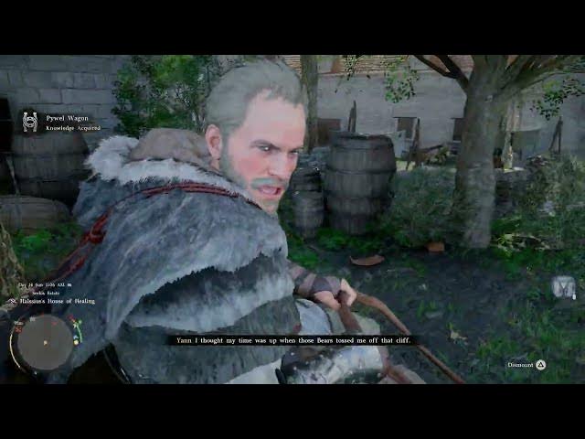 Video thumbnail for Crimson Desert - Chapter 3 Familiar Curses: Ride In Farm Wagon with Yann To River Fishing Dock