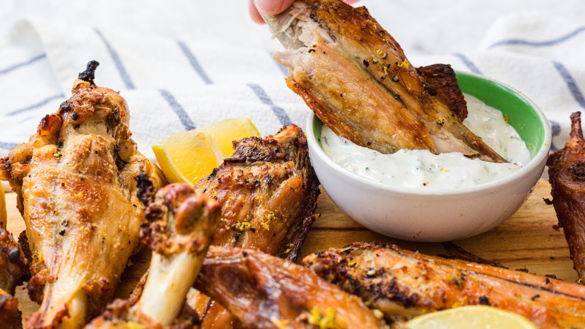 Video thumbnail for Lemon Pepper Turkey Wings Recipe