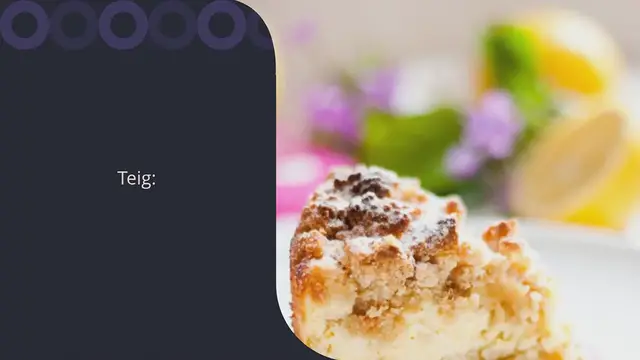 Video thumbnail for Low Carb Zitronen Streuselkuchen