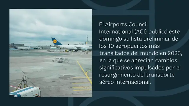 Video thumbnail for Lista de los 10 aeropuertos más transitados del mundo en 2023: