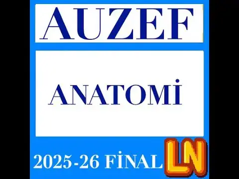 Video thumbnail for Anatomi 2025-2026 Final Soruları