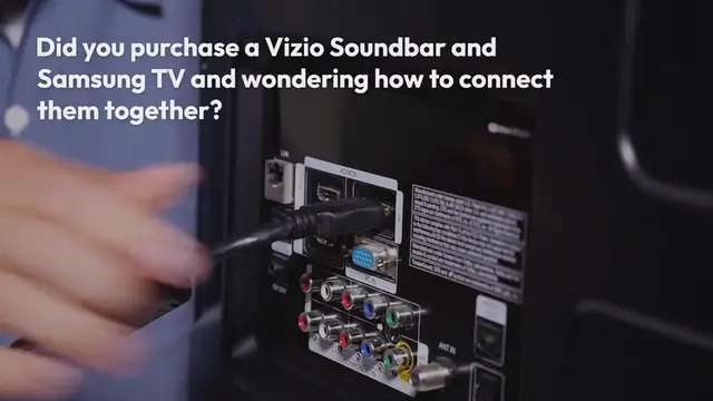 Video thumbnail for How To Connect Vizio Soundbar To Samsung TV-4 Methods