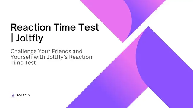 Video thumbnail for Joltfly: The Secrets of Reaction Time Test
