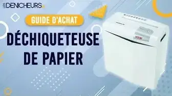 Video thumbnail for ⚡ [TOP 03] DÉCHIQUETEUSE DE PAPIER - Comparatif & Guide d'achat [NOUVEAUTÉS] 2023 ⭐️