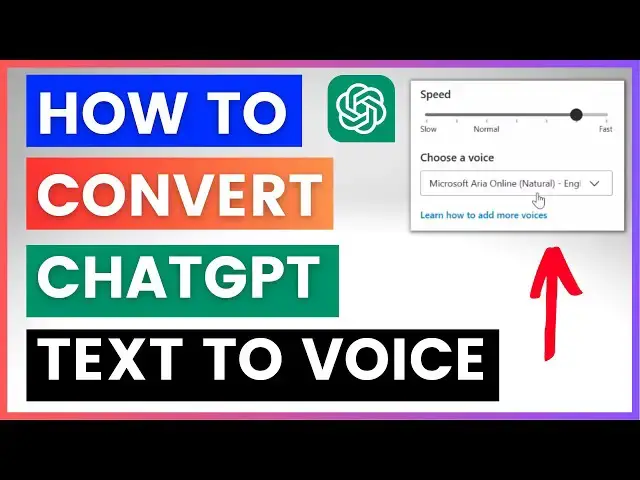 Video thumbnail for How To Convert ChatGPT Text To Voice Without Extension?