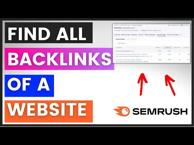 Video thumbnail for How To Find All Backlinks Of A Website? (Using Semrush) [in 2023]