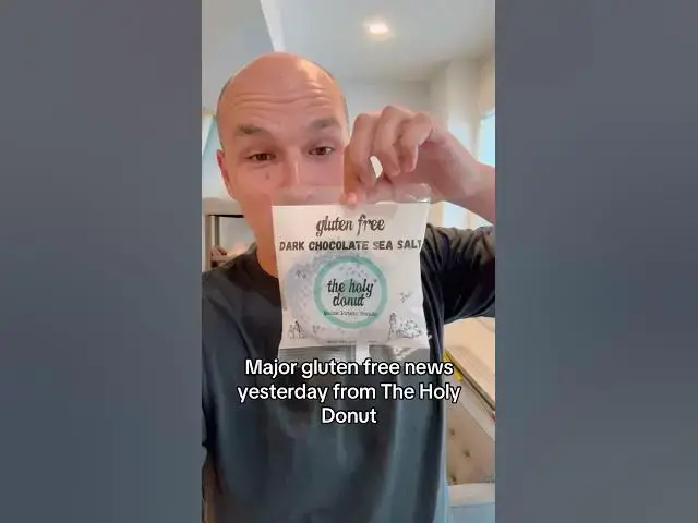 'Video thumbnail for Breaking gluten free news from The Holy Donut! Their gluten free donuts are coming to grocery stores'