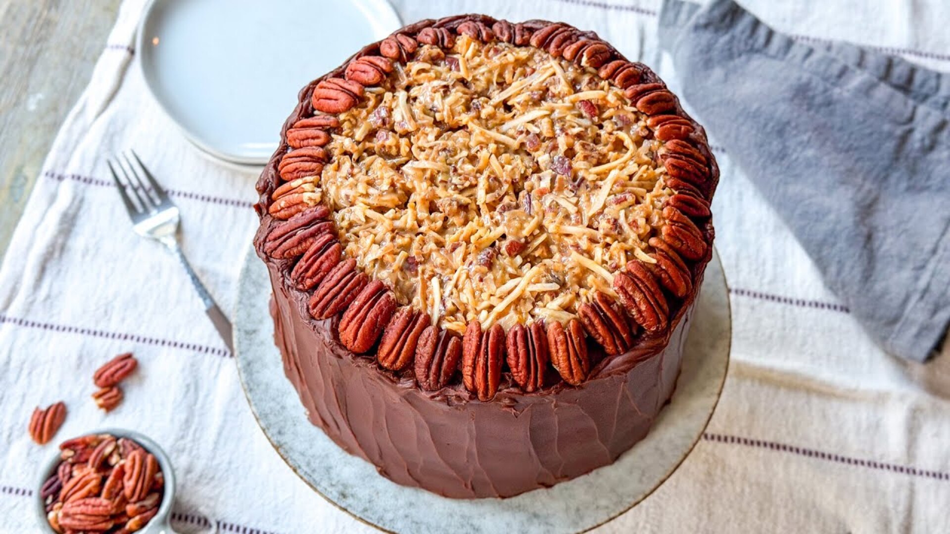 Video thumbnail for Our Traditional German Chocolate Cake Recipe Is A 10 In Appearance And Taste