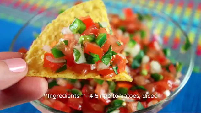 Video thumbnail for salsa recipe with fresh tomatoes