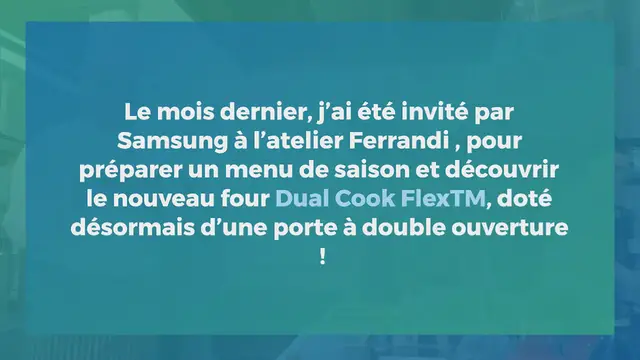 Video thumbnail for Le Dual Cook Flex de Samsung : le four à porte flexible débarque en France