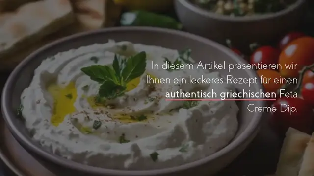 Video thumbnail for Feta Creme Dip Rezept – Authentisch Griechisch