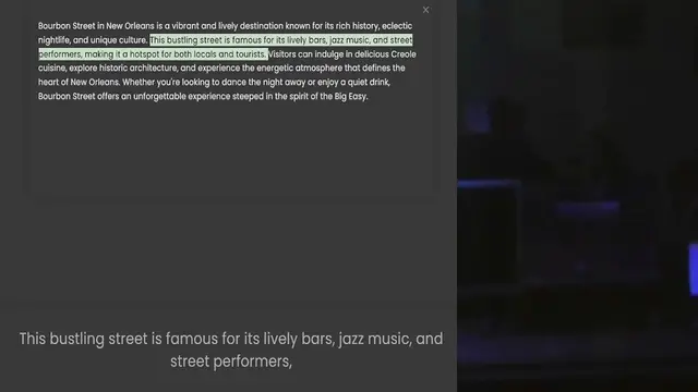 Video thumbnail for nightlife, and unique culture. This bustling street is famous for its lively bars, jazz music, and street performers, making it a hotspot for both locals and tourists. Visitors can indulge in delicious Creole cuisine, explore historic arc