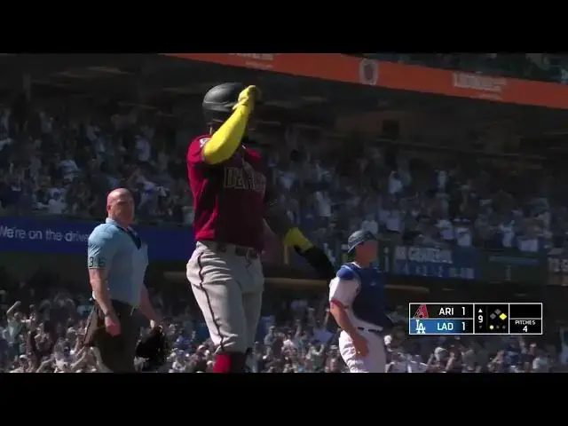 'Video thumbnail for Mookie Betts THROWS Runner Out at Homeplate! | Los Angeles Dodgers | 4/2/2023'