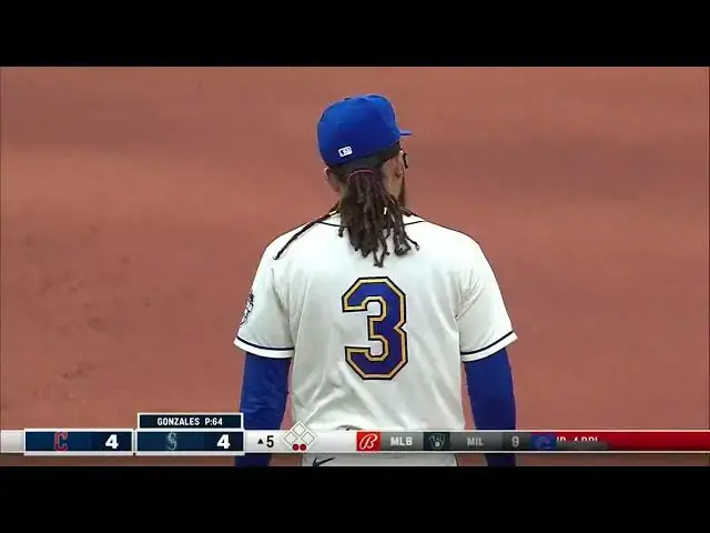 'Video thumbnail for Steven Kwan KNOCKS a RBI Double-Play, Scoring Mike Zunino! | Cleveland Guardians | 4/2/2023'