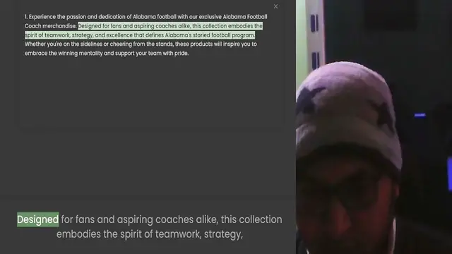 Video thumbnail for 1. Experience the passion and dedication of Alabama football with our exclusive Alabama Football Coach merchandise. Designed for fans and aspiring coaches alike, this collection embodies the spirit of teamwork, strategy, and excellence th