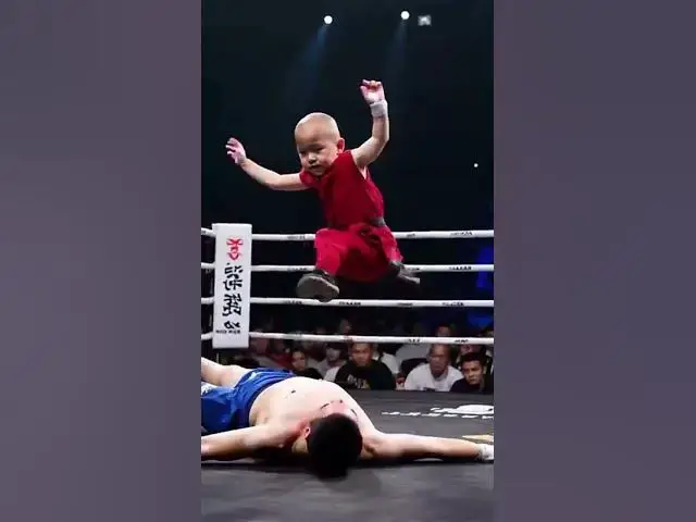 'Video thumbnail for Still Think Kung Fu Kids Are Easy to Bully? Think Again! #boxing #fight #kungfu #ai'