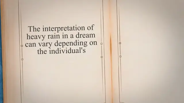 'Video thumbnail for Decoding The Spiritual Meaning of Heavy Rain in a Dream'