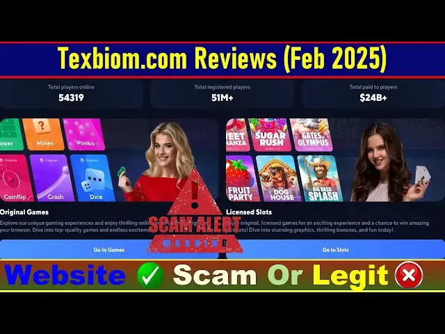 Video thumbnail for Texbiom.com Review (Feb 2025) : Is This Crypto Gambling Site a Scam or Legit?