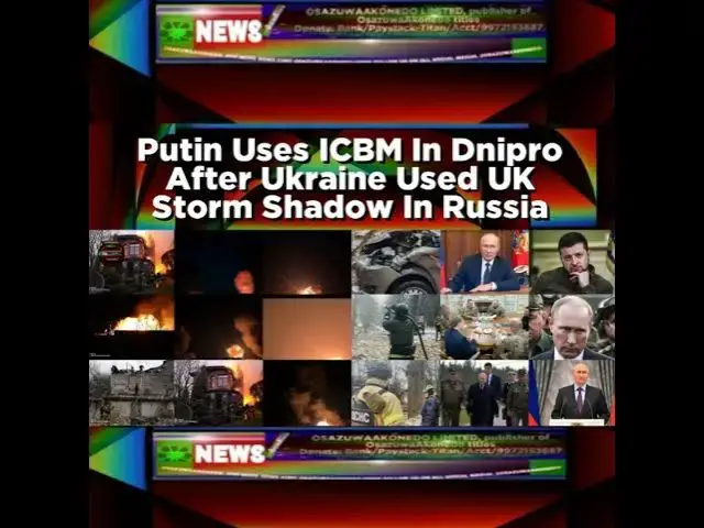 Video thumbnail for Putin Uses ICBM In Dnipro After Ukraine Used UK Storm Shadow In Russia