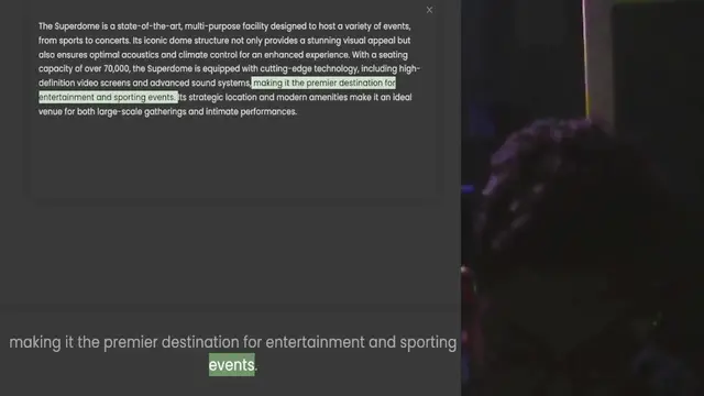 Video thumbnail for from sports to concerts. Its iconic dome structure not only provides a stunning visual appeal but also ensures optimal acoustics and climate control for an enhanced experience. With a seating capacity of over 70,000, the Superdome is equi