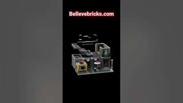 'Video thumbnail for #LEGO Gym & Ice Cream Stand designed using 10255 Assembly Square set #amazing #legocity #legomoc'