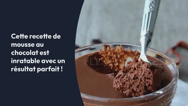 Video thumbnail for Ma mousse au chocolat parfaite, simple et rapide [recette de Christophe Michalak]