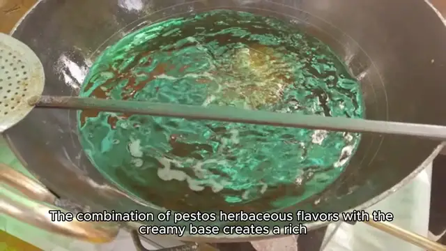 Video thumbnail for creamy pesto sauce recipe