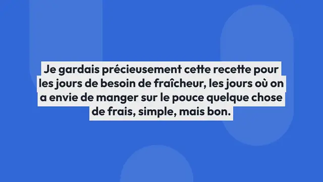 Video thumbnail for Tomates au quinoa, concombre et feta