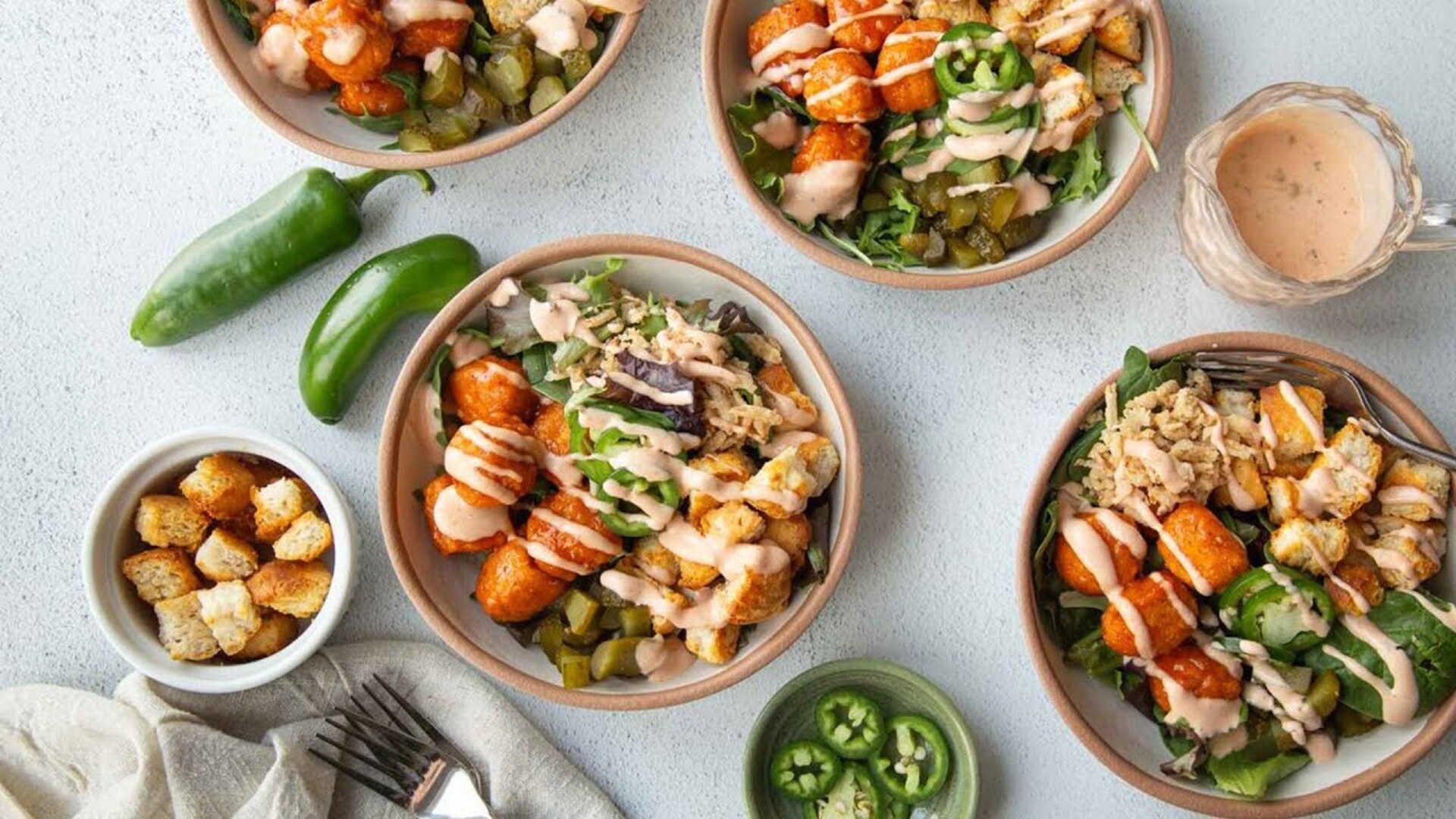 Video thumbnail for Nashville Hot Chicken Bowl With Biscuit Croutons Recipe