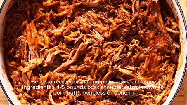 Video thumbnail for Pulled pork recipe