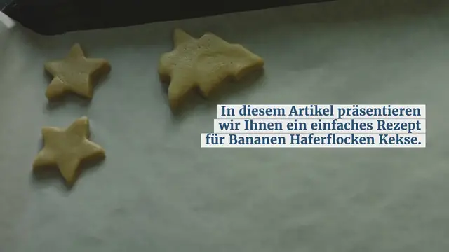 Video thumbnail for Einfaches Rezept für Bananen Haferflocken Kekse