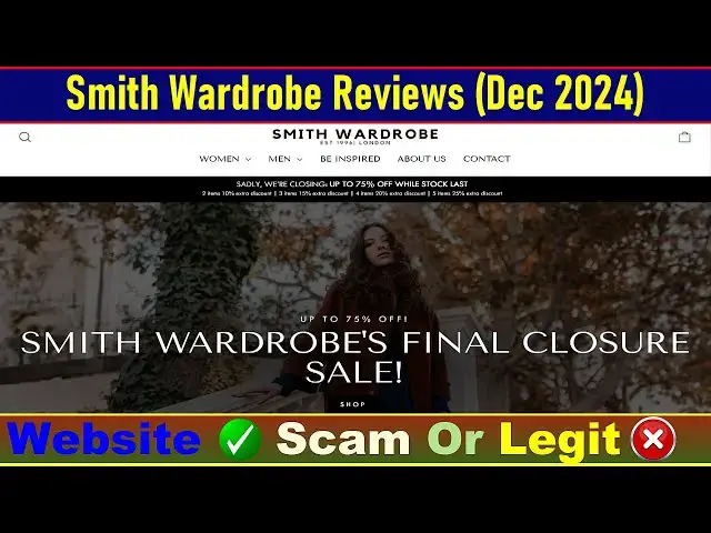 Video thumbnail for Smith Wardrobe Reviews Consumer Reports: Before Buy Check Smithwardrobe Is Scam Or Legit? |