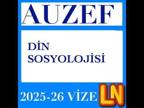 Video thumbnail for Din Sosyolojisi 2025-2026 Vize Soruları