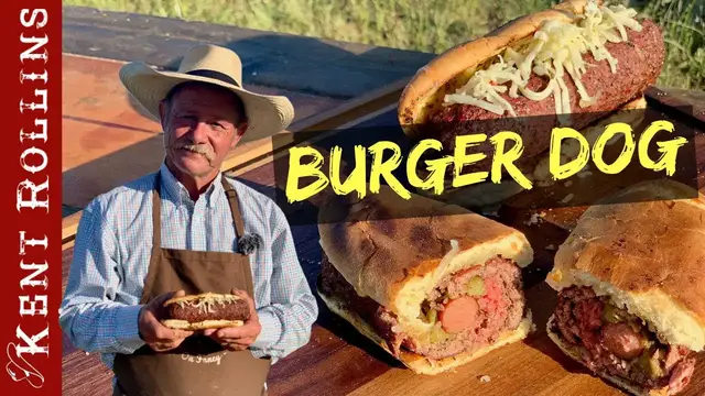 Video thumbnail for All American Grilled Burger Dog