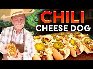 'Video thumbnail for Homemade Chili Cheese Dogs with Real Cowboy Chili'