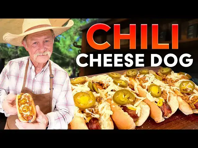 'Video thumbnail for Homemade Chili Cheese Dogs with Real Cowboy Chili'