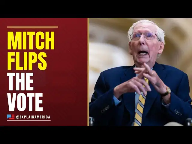 Video thumbnail for Mitch McConnell Returns to Senate — He Just Cast the TIE-BREAKING Vote