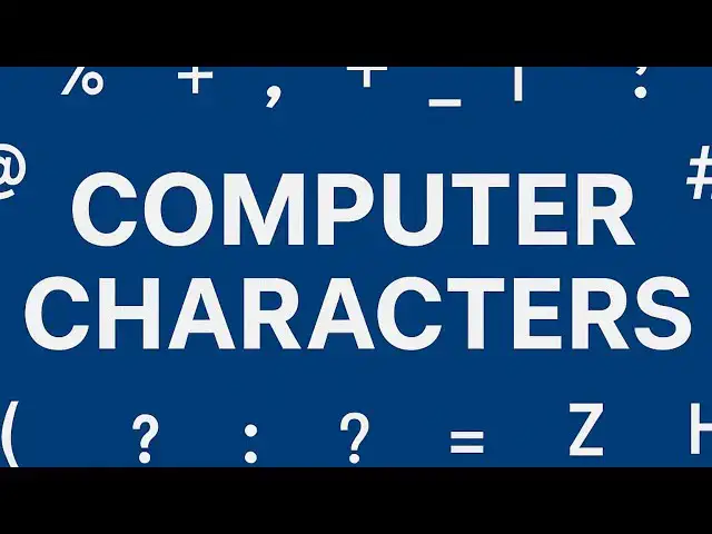 Video thumbnail for What Are Characters in Computer: Science Definition and Types of Symbols Used