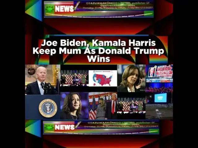 Video thumbnail for Joe Biden, Kamala Harris Keep Mum As Donald Trump Wins