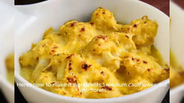 Video thumbnail for Cauliflower cheese recipe