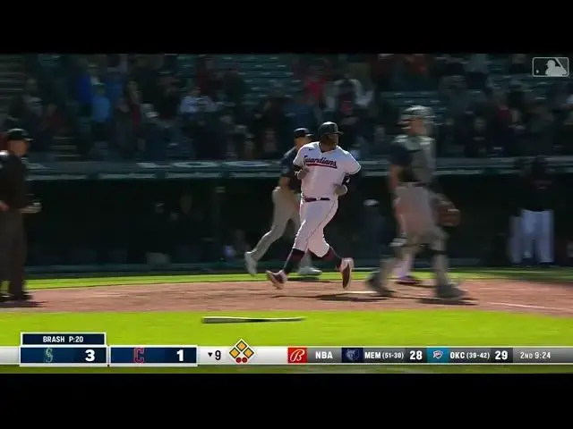 'Video thumbnail for Will Brennan CRANKS a Two-Run Double! | Cleveland Guardians | 4/9/2023'