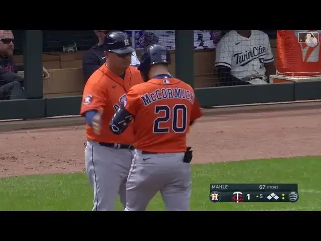 'Video thumbnail for Chas McCormick CRANKS a Two-Run Single! | Houston Astros | 4/9/2023'