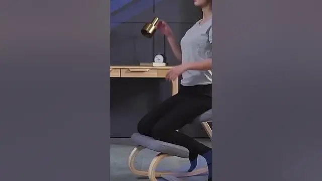 Video thumbnail for Ergonomic Kneeling Chair: Comfort & Health | Furniture #shorts