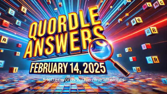 'Video thumbnail for Quordle Answers & Hints for February 14, 2025'