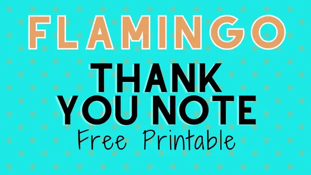 Video thumbnail for flamingo thank you humix video