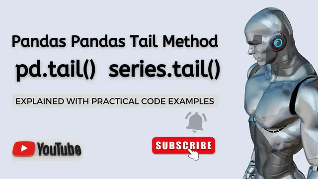 Video thumbnail for Python Pandas Tail Method | dataframe.tail() | series.tail() | Pandas Tutorial